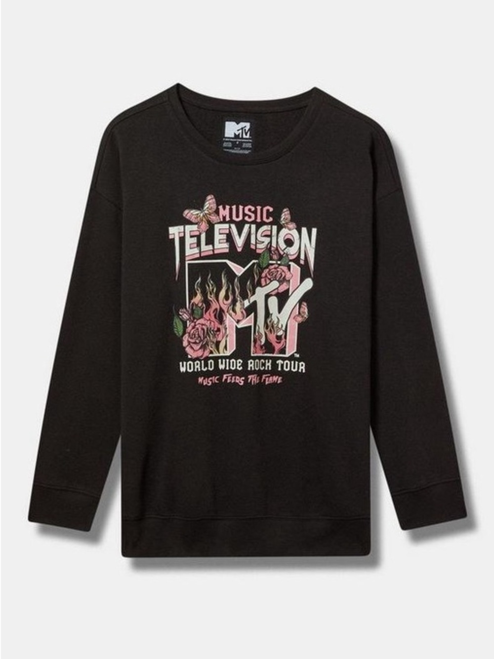 Torrid 1X MTV Classic Fit Crew Sweatshirt NWT